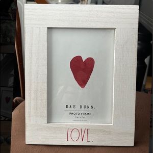 Rae Dunn Picture Frame— LOVE—Valentines Day Gift!—5” x 7” —This + Chocolate =YES